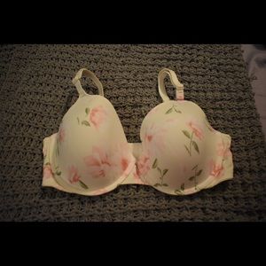 Victoria Secret Pink floral Nude Bra